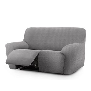 Super Elástic Cobertura de Sofá de Relax com 3 Lugares 2 Pés Jersey