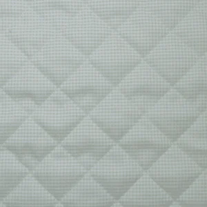Tecido Acolchoado Estampado Quadrados - Pérola