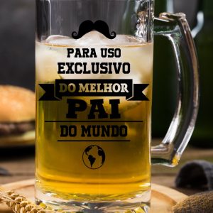 Caneca para Cerveja Para uso exclusivo do melhor Pai do Mundo