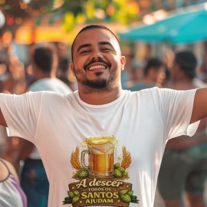 T-shirt A descer todos os Santos ajudam