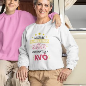 Camisola Apenas a melhor Mãe é promovida a Avó