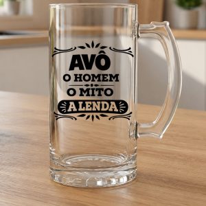 Caneca para cerveja AVÔ… o Homem, o mito, a Lenda