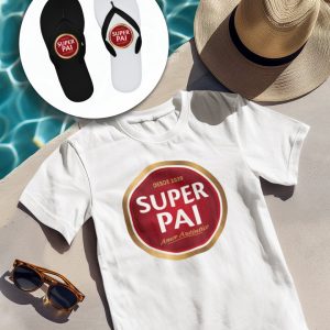 Conjunto de T-Shirt e Chinelos Havaianas Super Pai (Super Bock)