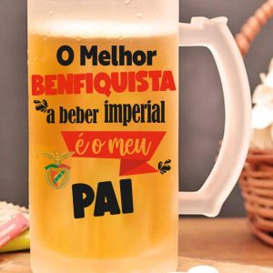 Caneca de Cerveja O Melhor Benfiquista a beber imperial é o meu Pai