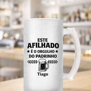 Caneca para cerveja Este Afilhado é o orgulho do Padrinho