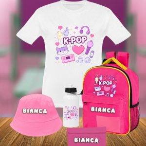 Conjunto Mochila K-POP