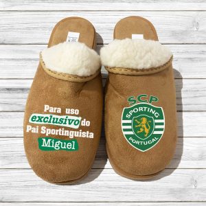 Chinelos Serra da Estrela Para uso exclusivo do Pai Sportinguista
