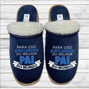 Chinelos Serra da Estrela Para Uso Exclusivo do melhor Pai do Mundo