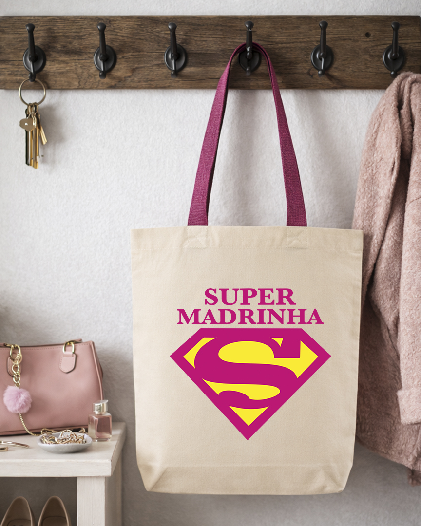 Tote Bag Super Madrinha (Super Homem)