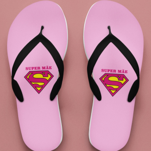 Chinelos havaianas Super Mãe (Super Homem)